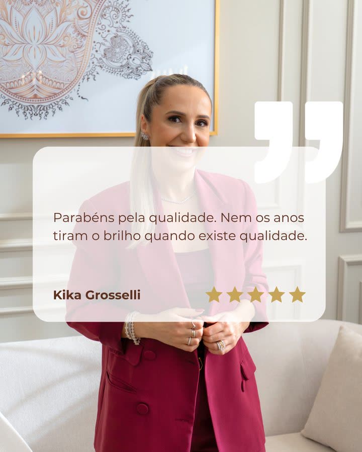 Depoimento de cliente Dially Joias: Kika Grosselli