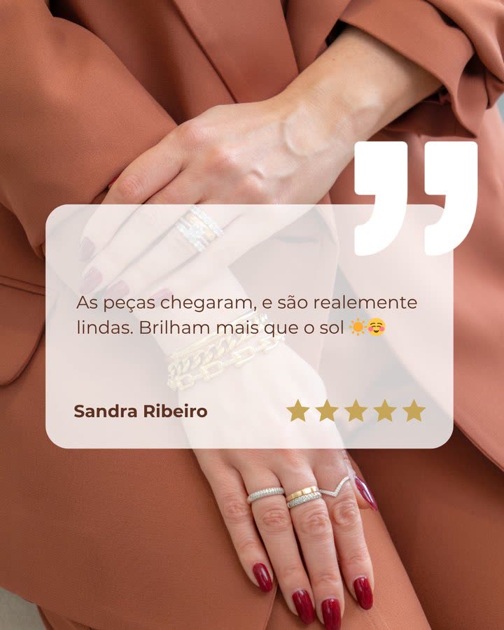 Depoimento de cliente Dially Joias: Sandra Ribeiro